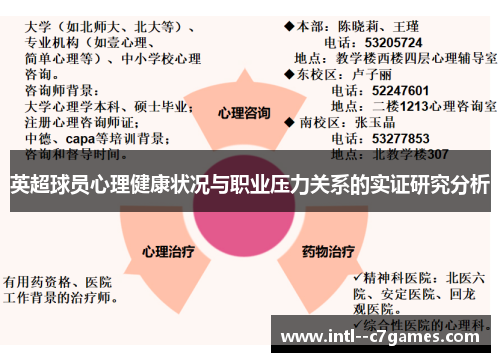 英超球员心理健康状况与职业压力关系的实证研究分析